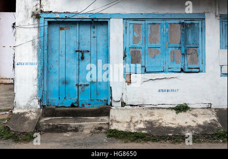 Altes Haus in Jew Town, Mattancherry, Kochi (Cochin), Kerala, Indien Stockfoto