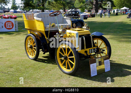 1902 Panhard & Levassor motor Oldtimer auf die Wilton Classic & Supersportwagen zeigen, Wilton House, Wiltshire, Vereinigtes Königreich, 2015 Stockfoto