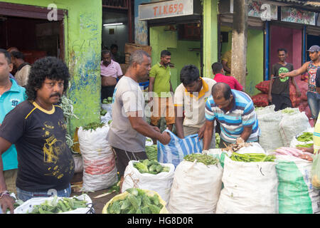 Debitoren und Kreditoren auf Manning zu vermarkten, Pettah-Viertel, Colombo, Sri Lanka Stockfoto