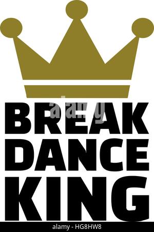 Breakdance-König Stock Vektor