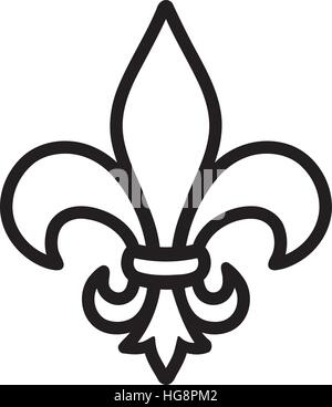 Fleur de Lis - Lilly Blume Stock Vektor