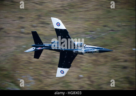 USAF F17 Loew Leve fling Training in der Mach Schleife Wales UK Stockfoto