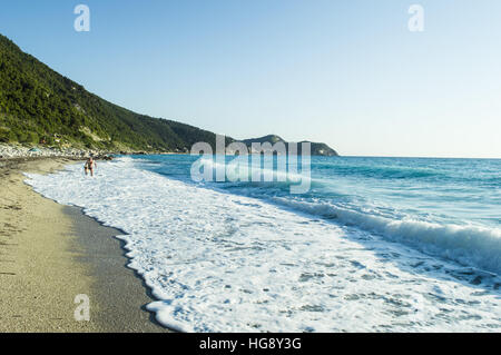 Sonnigen Tag am Strand Stockfoto