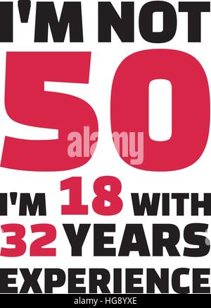 Close Up 50. Geburtstag Tasse „Ich Bin Nicht 50“ – 320 Ml, Keramik, Spülmaschinenfest, Witziges Geschenk