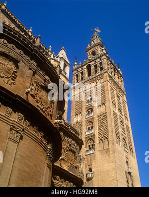 Die Giralda Turm, Sevilla, Andalusien, Spanien Stockfoto