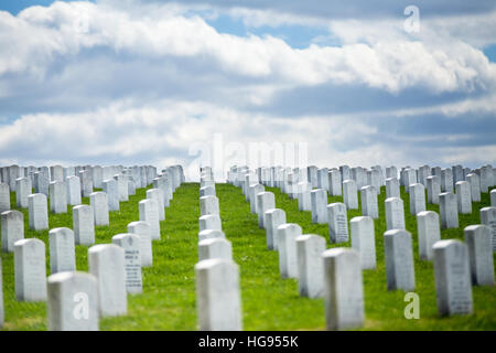 Grabsteine Jefferson Barracks National Cemetery in St. Louis, Mo. Stockfoto