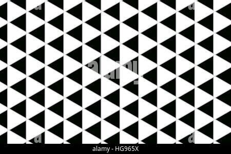 Geometrischen Dreieck schwarz-weiß-Muster abstrakten Hintergrund mit grauen Rand Stockfoto