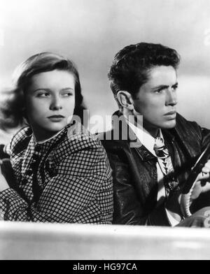 Sie Leben von der Nacht 1948 RKO Radio Pictures film Noir mit Cathy O'Donnell und Farley Granger Stockfoto