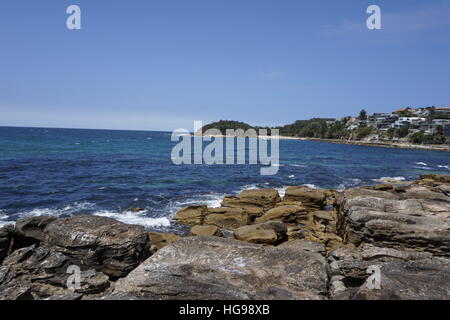 Ein Blick von Manly Beach, Sydney, Australien Stockfoto