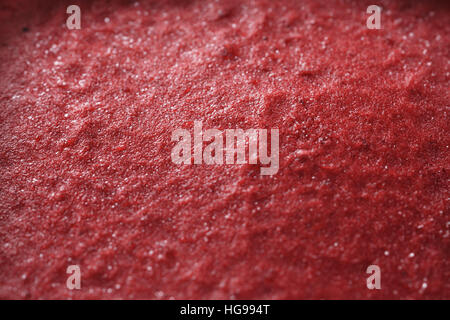 rote Himbeer Sorbet gefroren Textur Stockfoto