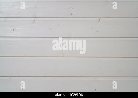 weiß lackierten Holzverkleidung Platten Stockfoto