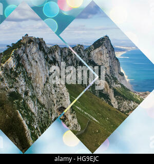 Collage von Gibraltar (meine Fotos) Stockfoto