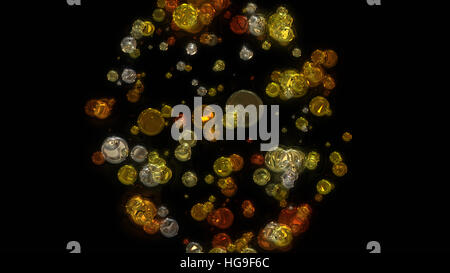 Wunderbare abstrakte illustrierte Glasobjekt Stockfoto