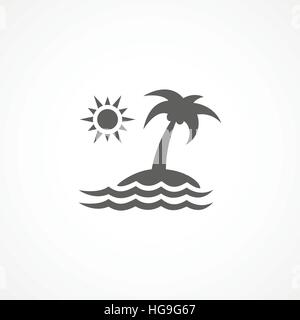 Insel-Symbol Stock Vektor