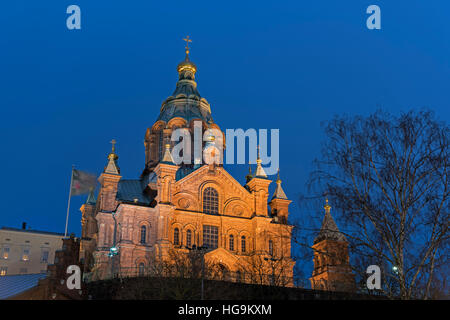 Uspenski Kathedrale Helsinki Finnland Stockfoto