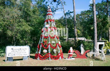 Krippe Weihnachten Florida Stockfoto