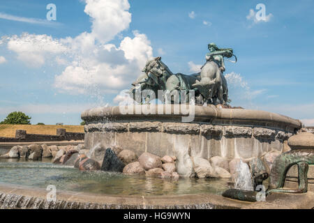 Gefion-Brunnen in Kopenhagen in Dänemark Stockfoto