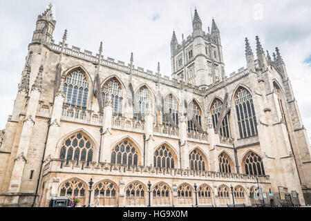 Schöner Blick auf Bath Abbey in Bath Stadt England Stockfoto