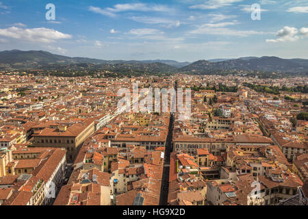 Panoramablick über Florenz Italien Stockfoto