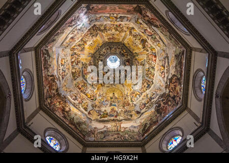 Kuppel der Kathedrale von Florenz in Italien Stockfoto