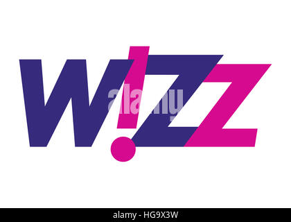 Wizz logo Symbol Flagge Stockfoto