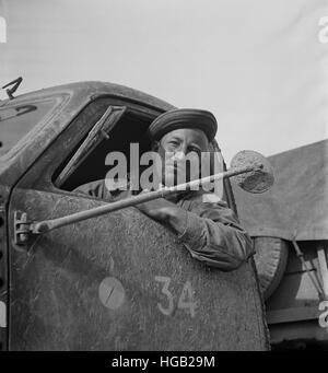 Private dienen Übersee mit der United States Army, 1943. Stockfoto