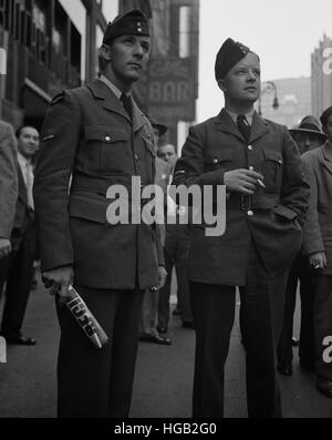 Times Square und Umgebung am d-Day, New York, New York, 1944. Stockfoto