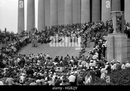 28. August 1963 - Bürgerrechte, Marsch auf Washington D.C. Stockfoto