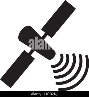 Einfache Satelliten-Symbol Stock Vektor