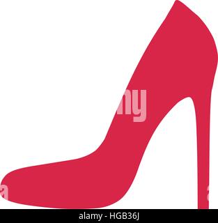 Roten stiletto Stock Vektor