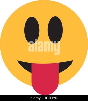 Smiley Zunge Stock Vektor