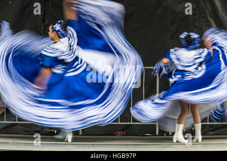 mexikanische tanzen eine Cinco De Mayo-festival Stockfoto