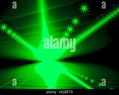 Sterne platzen - Sbstract Digital erzeugte Bild Stockfoto