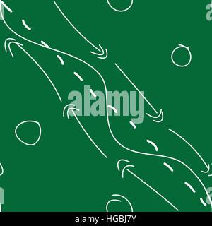 Doodle handgezeichnete Musterdesign Hintergrund mit Pfeilen und Linien. Stock Vektor