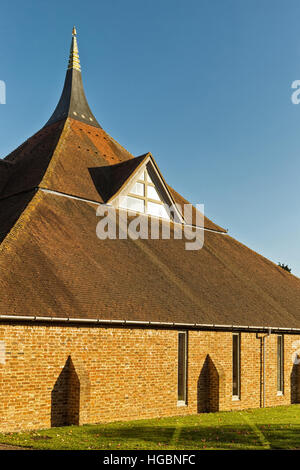 Hemel Hempstead, England - November 2016: Detail Amaravati buddhistisches Kloster (Theravada-Buddhismus). Stockfoto