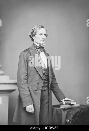 Jefferson Finis Davis, Präsident der Konföderierten Staaten von Amerika. Stockfoto