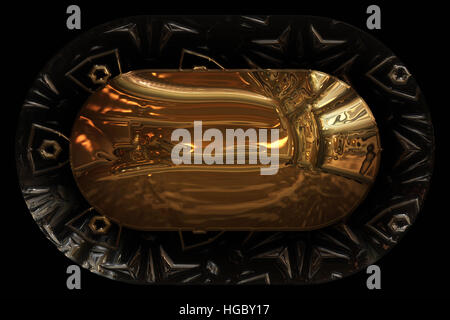 Wunderbare abstrakte illustrierte Glasobjekt Stockfoto