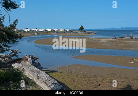 Engländer Flussmündung in Surfside, Parksville, Vancouver Island. Kanada. SCO 11.384. Stockfoto