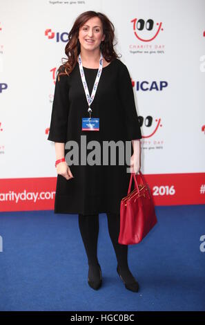 ICAP jährlichen Charity Handelstag an der City of London - Ankünfte mit: Natalie Cassidy Where: London, Vereinigtes Königreich bei: 7. Dezember 2016 Stockfoto