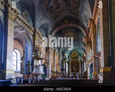 Györ (Raab): Sehr geehrte Frau Kathedrale, Györ-Moson-Sopron, Ungarn Stockfoto