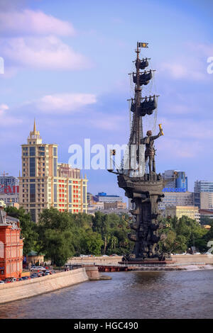 Denkmal für Peter den großen, Moskau, Russland Stockfoto