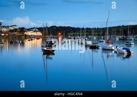 Das Greenbank Hotel gefangen genommen von der Prince Of Wales Pier in Falmouth. Stockfoto