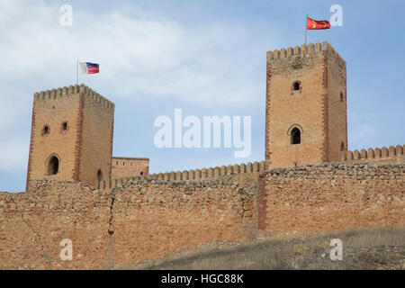 Molina de Aragon Castle; Provinz Guadalajara; Spanien Stockfoto