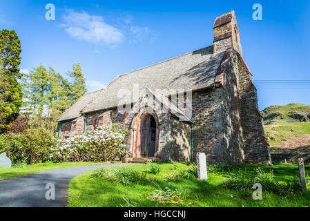 Die Pfarrei Kirche von Saint Peter Martindale, in der Nähe von Ullswater, Cumbria, England UK Stockfoto