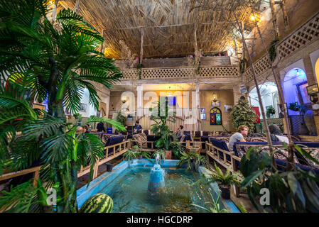 Abbasi Tea House & traditionelle Restaurant in Kashan, Hauptstadt von Kashan County von Iran Stockfoto