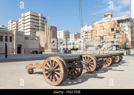 Historische Al Hisn Festung in der Stadt Sharjah Stockfoto