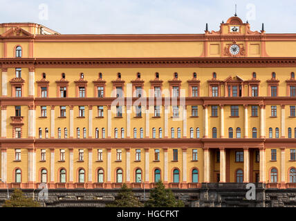 Das Lubjanka Gebäude, ehemaliger KGB-Zentrale in Moskau, Russland. Stockfoto