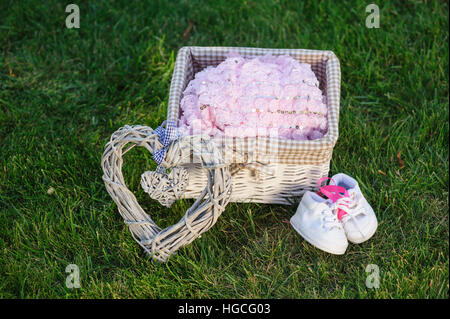 Urlaub-Dekor für ein neugeborenes baby Stockfoto