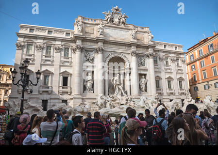 Welt berühmten Fontana di Trevi, Rom, Hauptstadt von Italien und Latium Region, Europa Stockfoto