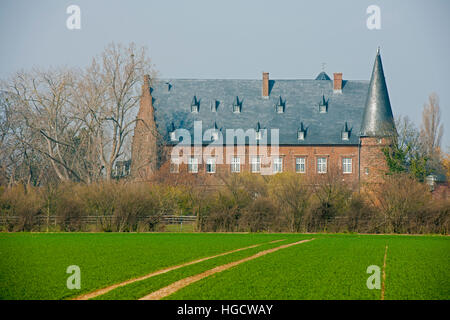 Deutschland, NRW, Kreis Düren, Nörvenich-Binsfeld, Burg Binsfeld, 1533 Erbaut Im Stil der Frührenaissance Stockfoto